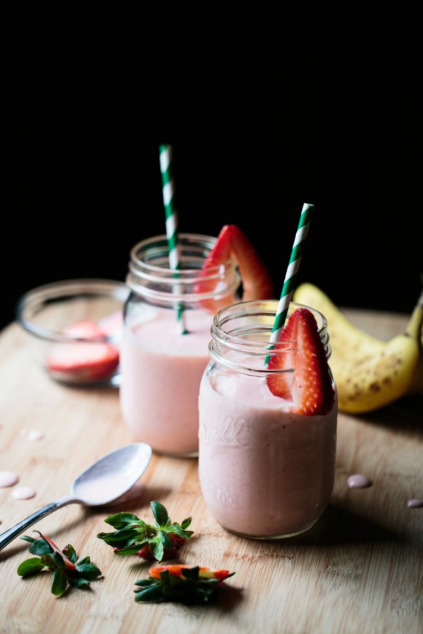 Strawberry Banana Peach Smoothie